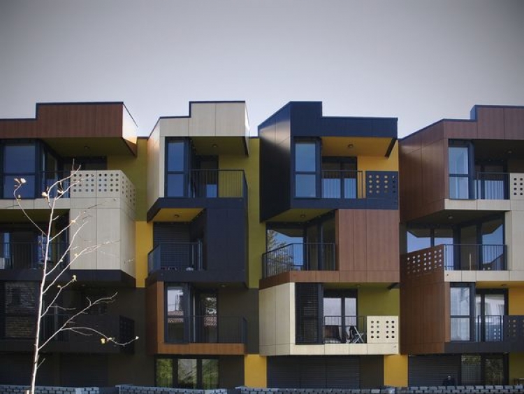 Tetris zgrada - socijalno stanovanje u Ljubljani, Slovenija